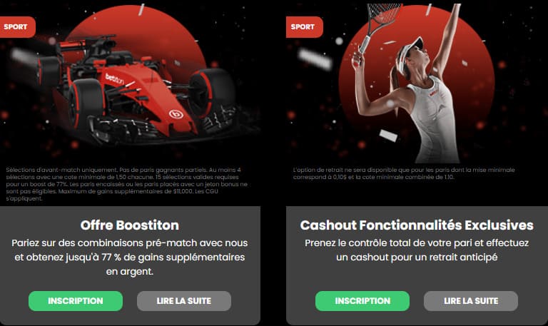 Betiton Casino bonus sport