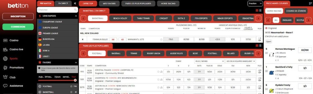 Betiton Casino paris sportifs